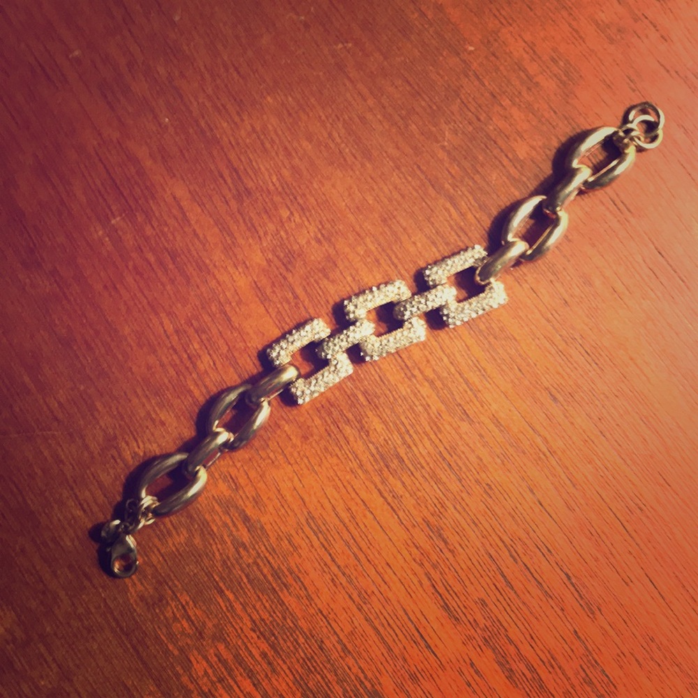 Jcrew pave link bracelet